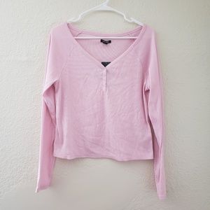 Wild Fable Pink Thermal Shirt